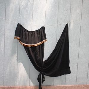 Boho Chic Maxi Off The Shoulder Dress